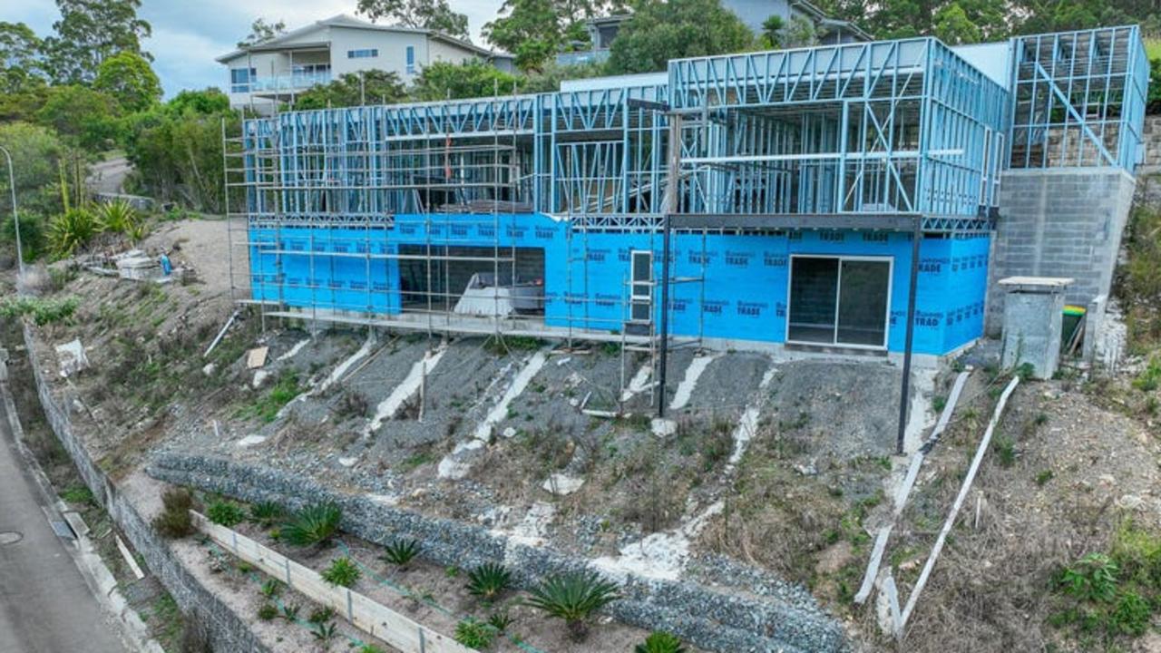 This partially completed structure recently sold for $625,000.