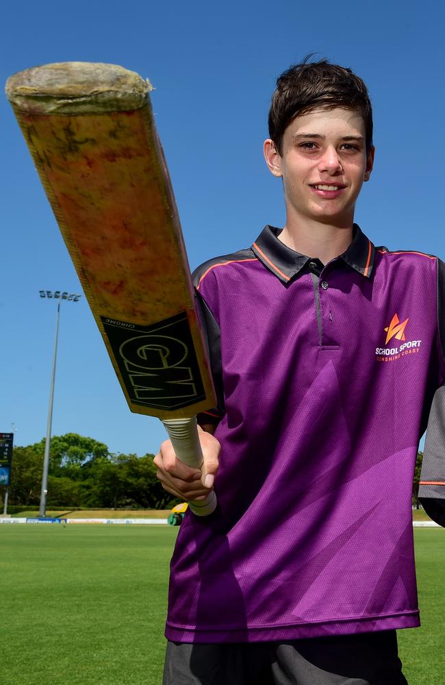 Alex Procopis early in his career playing in the Queensland 10-12 Years schools cricket final. Picture: Evan Morgan