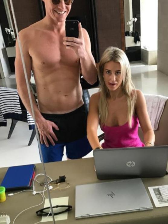 Roxy Jacenko and husband Oliver Curtis.