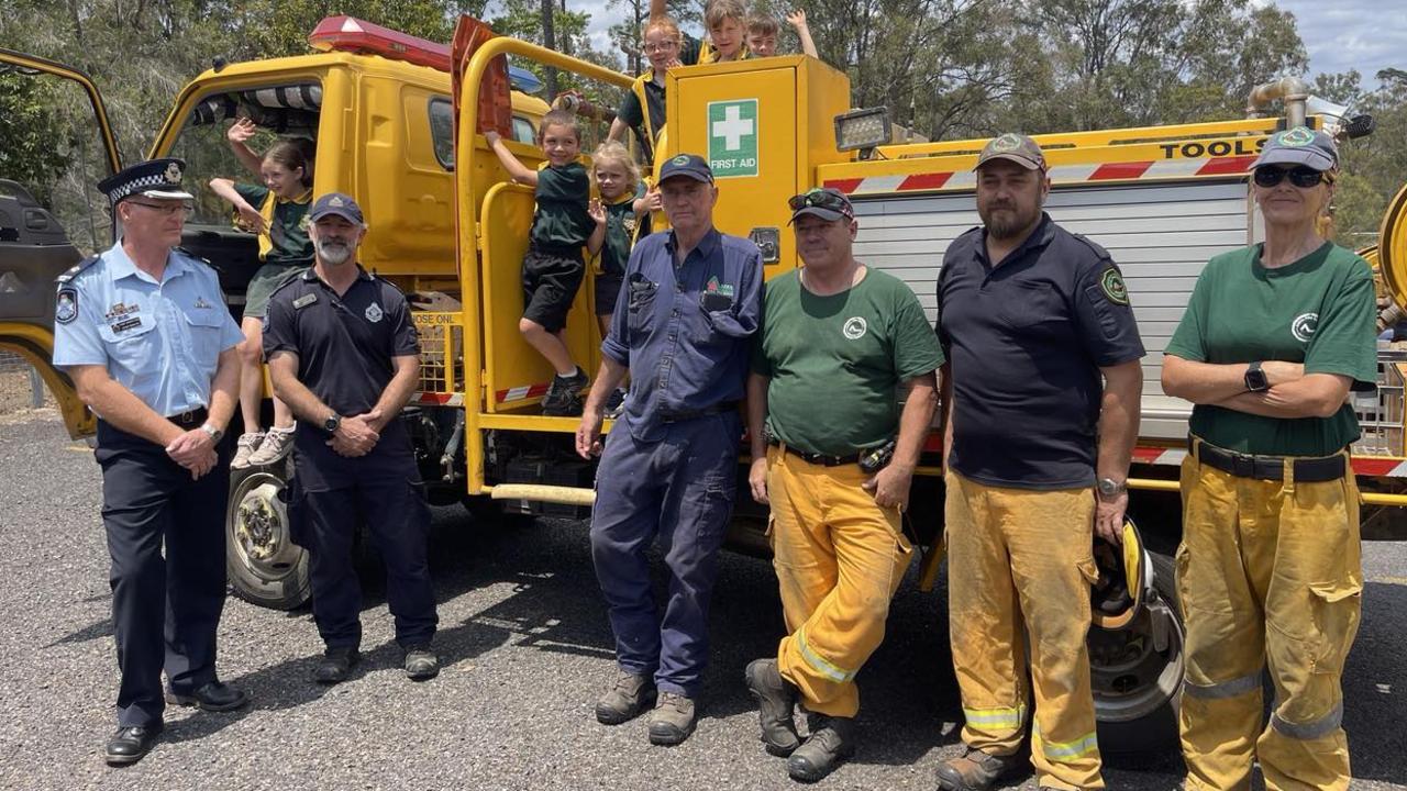 Students from Goodwood State School thanked emergency services for keeping their school safe.