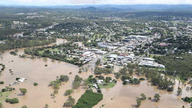 Flooding in Ipswich during the 2022 weather event. Picture: Liam Kidston