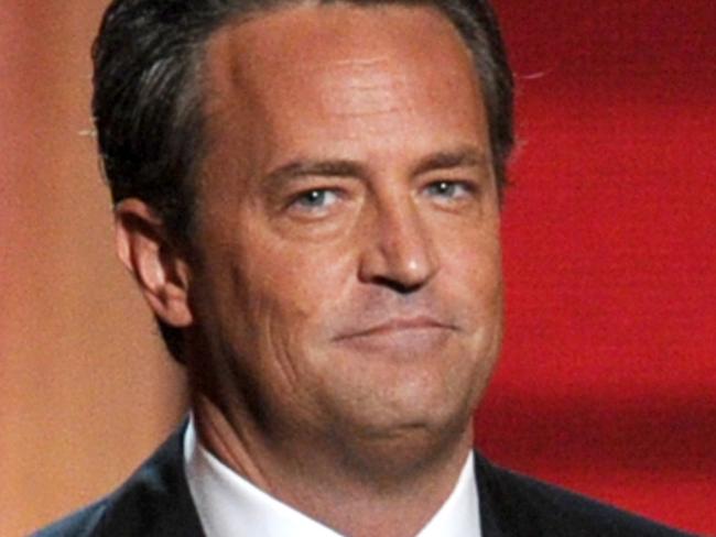 LOS ANGELES, CA - SEPTEMBER 23:  Actor Matthew Perry speaks onstage during the 64th Annual Primetime Emmy Awards at Nokia Theatre L.A. Live on September 23, 2012 in Los Angeles, California.  (Photo by Kevin Winter/Getty Images)