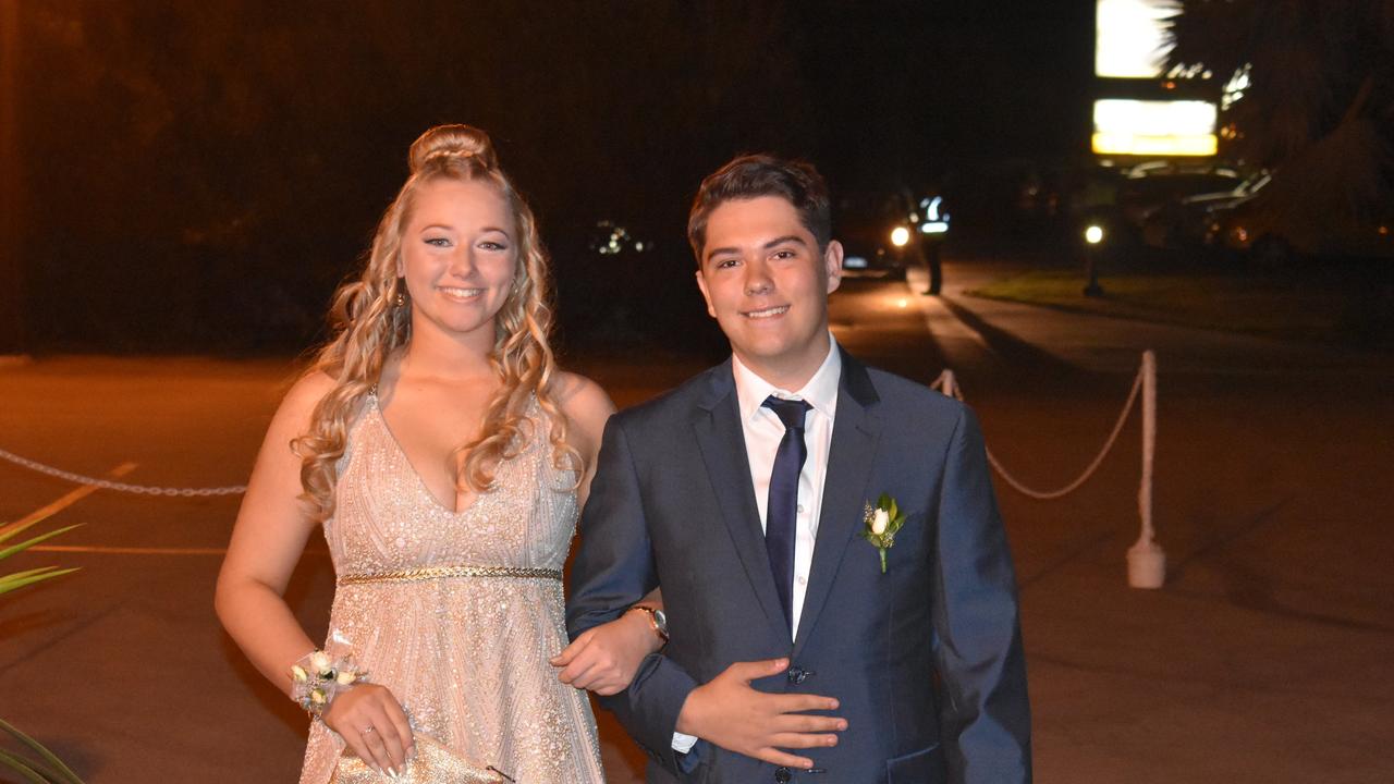 Rileigh Lawson and Koby Dodd, St John's Senior Formal, Roma 2019.