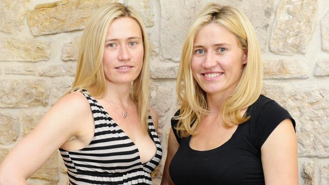 Twin sisters Kim Devin and Zoe Kelly of Dr Roebuck's skin products.