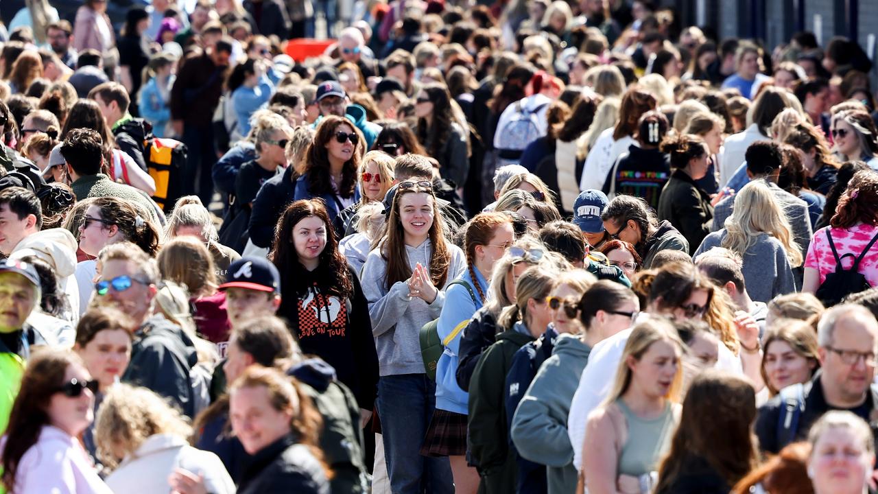 Taylor Swift‘s Edinburgh fans, seen outside Murrayfield stadium ahead of the June 6 concert, made the earth move in their enthusiasm for the star’s Eras concert. Picture: Jeff J Mitchell/Getty Images