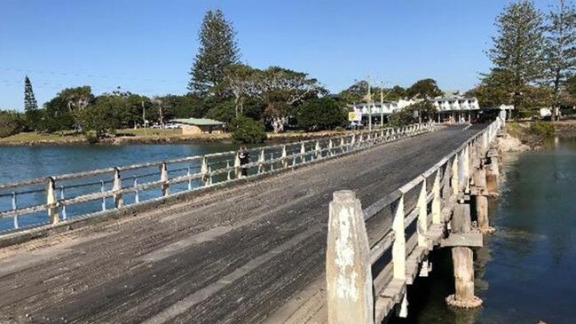 Brunswick Heads' South Arm Bridge before it got its urgent upgrade.