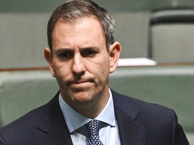 CANBERRA, AUSTRALIA, NewsWire Photos. AUGUST 3, 2023: Federal Treasurer Jim Chalmers arrives for Question Time at Parliament House in Canberra. Picture: NCA NewsWire / Martin Ollman