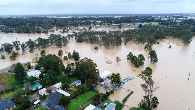 JULY 5, 2022: Homes near Mount View rd Vineyard have been inundated by flood waters near the flooded Killarney Chain of Ponds. Picture by Damian Shaw