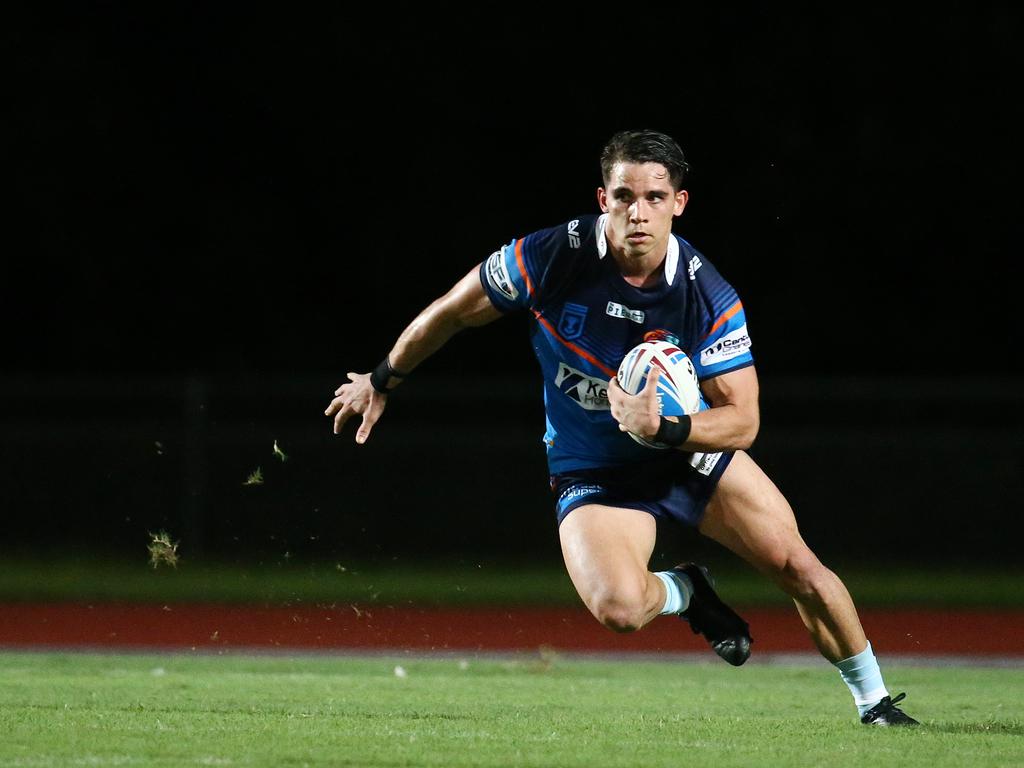 Pride's Shawn Bowen in the QRL ISC rugby league match between the Northern Pride and the Wynnum Manly Seagulls, held at Barlow Park. Picture: Brendan Radke