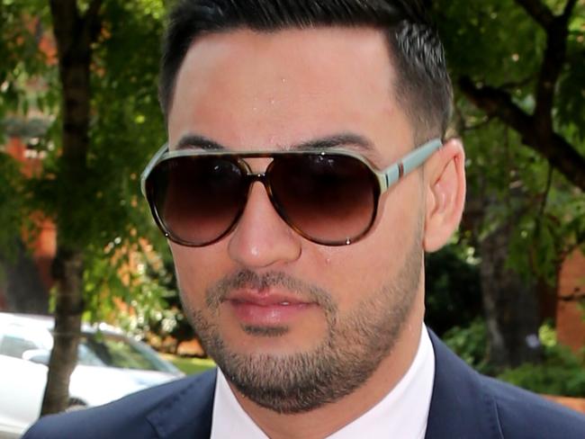 Salim Mehajer turns up at Burwood court for the AVO mention in a new car ? .pic John Grainger