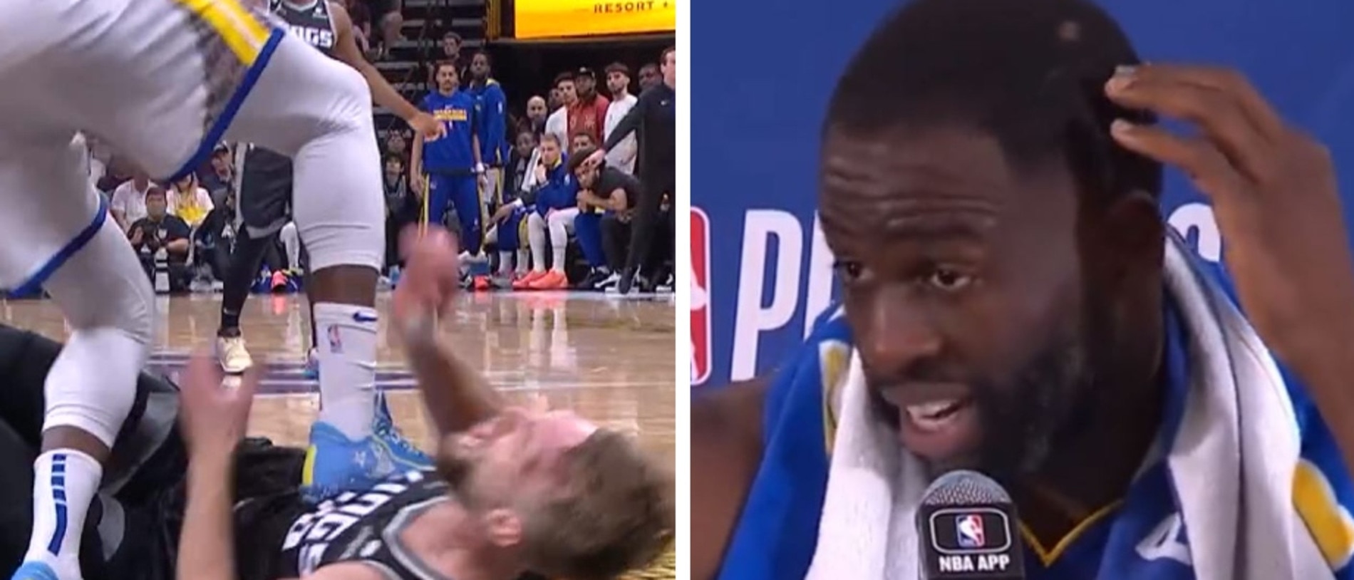Here's What Domantas Sabonis Said About the Draymond Green Stomp Postgame
