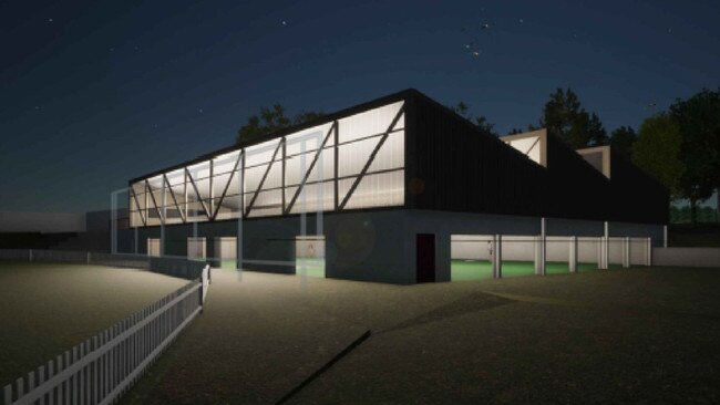 An artist impression of the future Raby Indoor Cricket Centre.