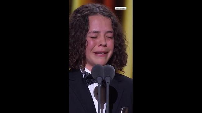 Felix Cameron gets emotional after Logies win | The Courier Mail