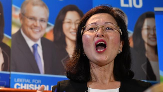 Liberal candidate for Chisholm Gladys Liu in Box Hill last week.