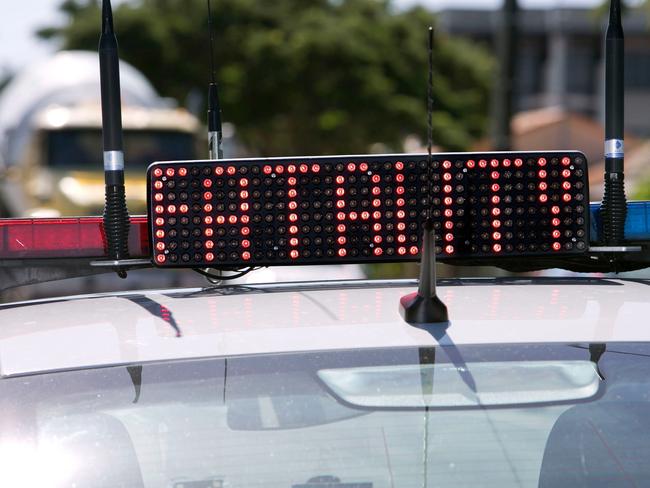 Queensland Police Service fatality sign. Generic fatal road crash.