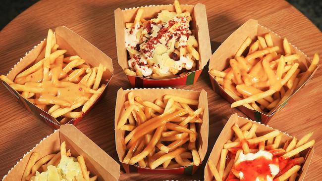 A Loaded Fries only store in Sydney did not go down well with locals. Picture: Toby Zerna