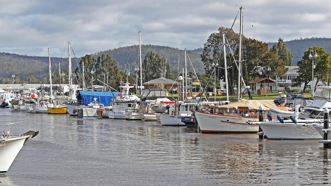 Triabunna wharf. Picture: Zak Simmonds