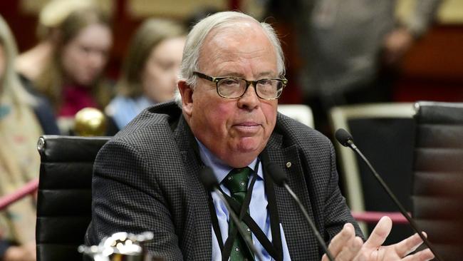 NSW Building Commissioner David Chandler addresses the inquiry. Picture: AAP