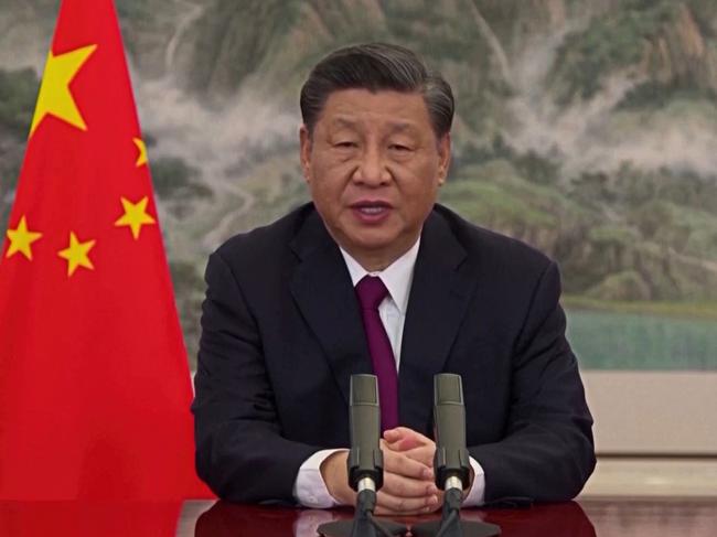 Chinese President Xi Jinping speaks at the opening ceremony of the Boao Forum for Asia via video link in April.