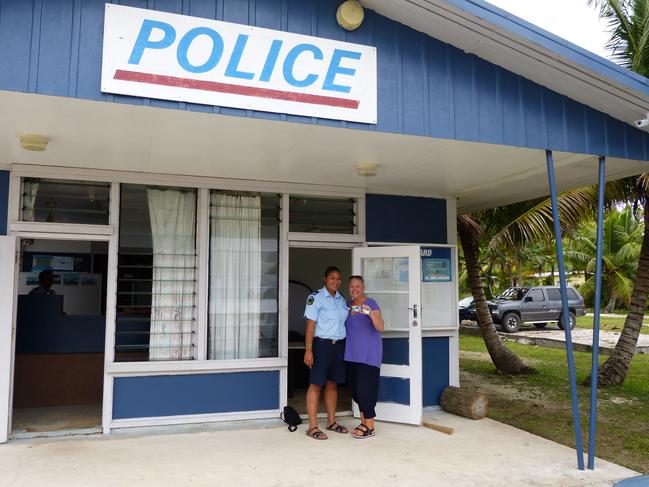 Niue’s police station is a fairly relaxed establishment.