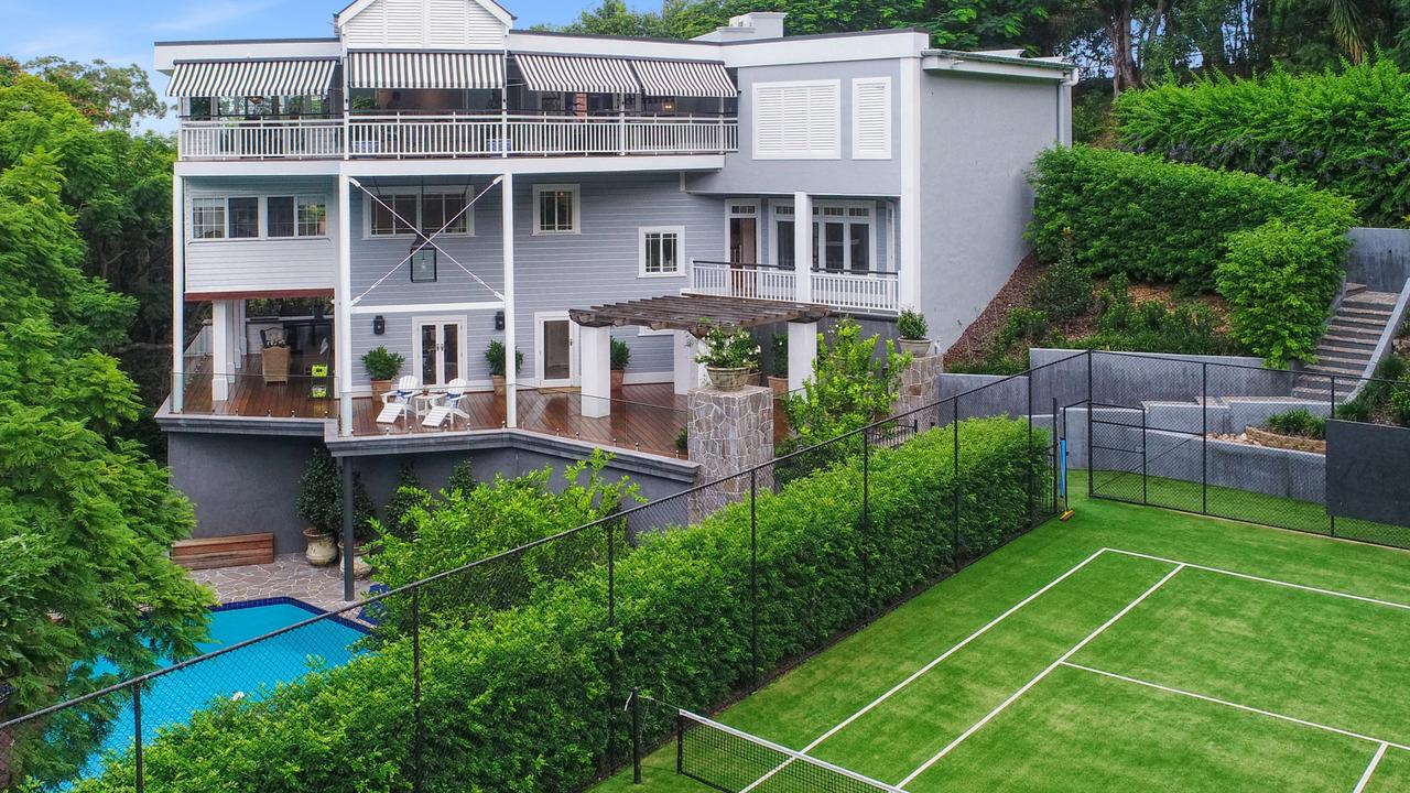 Tennis court homes: Biggest homes sales Brisbane Ash Barty tennis