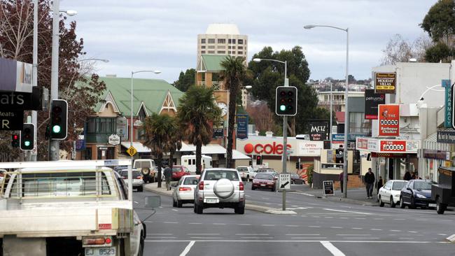 Sandy Bay shopping and business area.