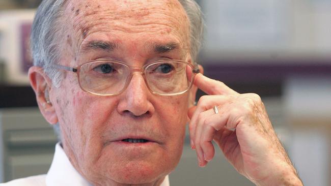 Newton Minow, formerly the chairman of the US Federal Communications Commission, in 2008. Picture: Tim Boyle/Bloomberg via Getty Images