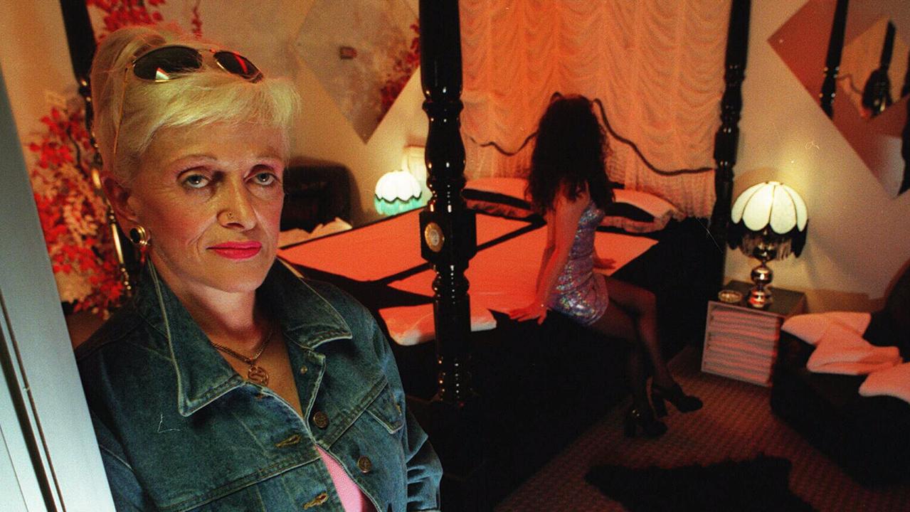 SA madam Stormy Summers in her boudoir in 1997. Picture: Darren Seiler.