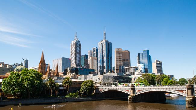 Melbourne’s renovated 637 Flinders St was vacant as of April. Picture: Emily Godfrey