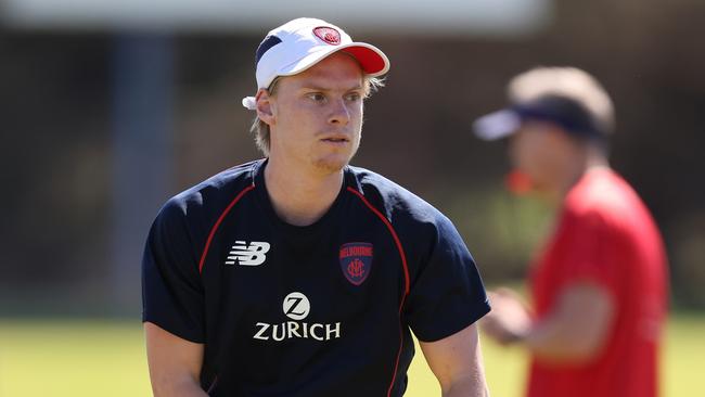 Charlie Spargo was back training in Perth on Tuesday. Picture: Paul Kane / Getty Images