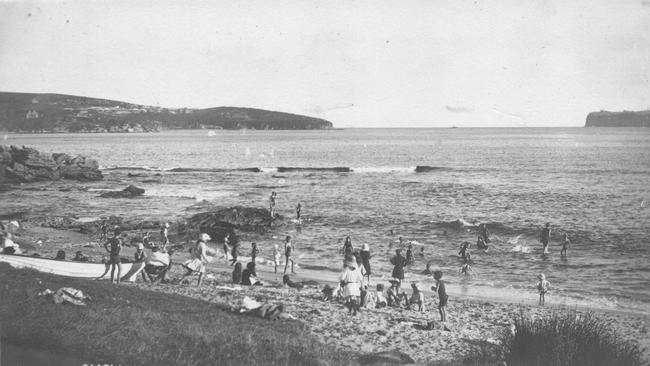 Fairlight Beach in the early 1900s, before any pools were built. Picture Northern Beaches Library