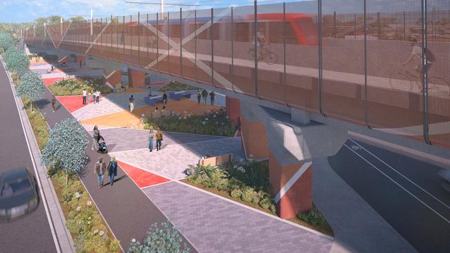 The overpass will allow the community to enjoy more open space. Picture: Supplied