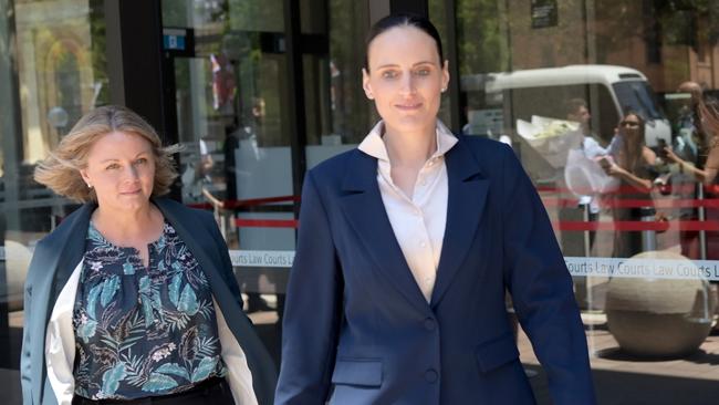 Detective Senior Constable Sarah Harman leaves the Federal Court on Friday. Picture: NCA NewsWire / Jeremy Piper.