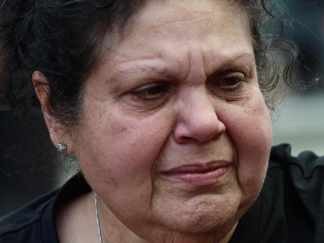 PERTH, AUSTRALIA - NOVEMBER 02: Mechelle Turvey, mother of Cassius Turvey, embraces Emily Farmer during a rally for her son on November 2, 2022 in Perth, Australia. Cassius Turvey, 15, died in a Perth hospital last Sunday after he was violently assaulted in Middle Swan. Turvey was walking in the area with friends when he was assaulted. His death has triggered a wave of outrage across Australia, with many vigils and memorials taking place in several cities demanding justice. (Photo by Matt Jelonek/Getty Images)