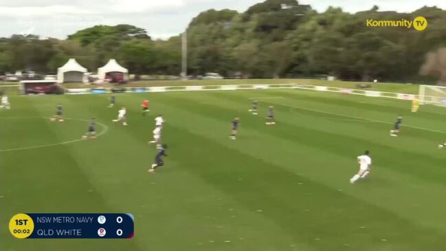 Replay: NSW Metro Navy v Queensland White (15B) - Football Australia Boys National Youth Championships Day 1