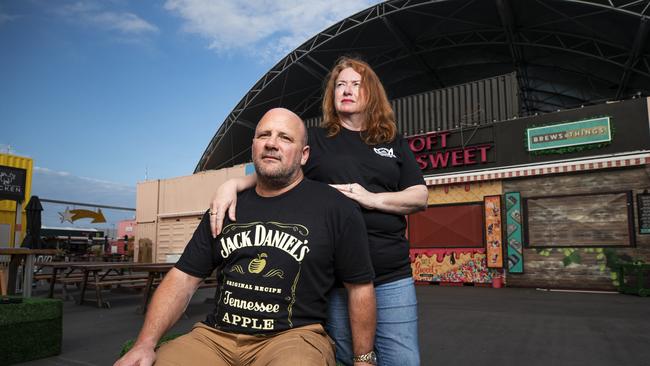 NightQuarter owners Ian Van der Woude and Michelle Christoe. Picture: Lachie Millard