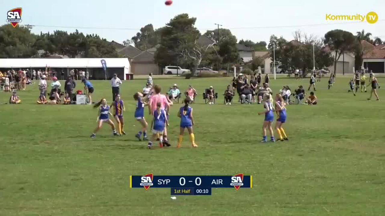 Replay: Southern Yorke Peninsula v Airport (Div 1) - 2024 Sapsasa Girls Footy Carnival Day 1