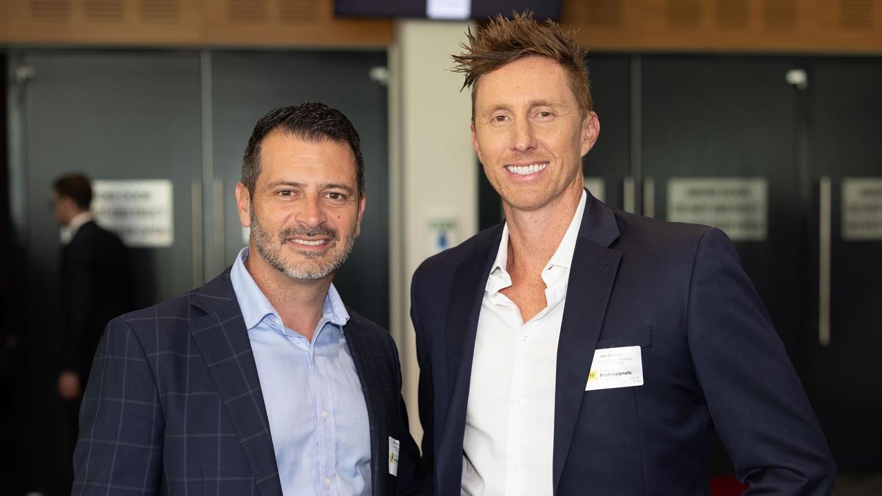 Michael Grammatico, Ben McGrath at the YP Gold Coast City Leaders Forum, 2023. Picture: Celeste Humphrey