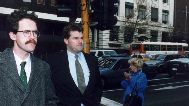 Dermot Avon (left) and Clifton Lockwood in 1996.