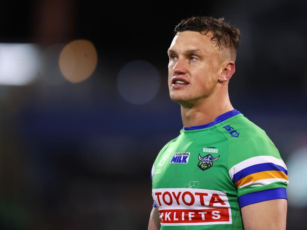 Former Raider’s five-eighth Jack Wighton will move to the centres for South Sydney. Picture: Getty Images