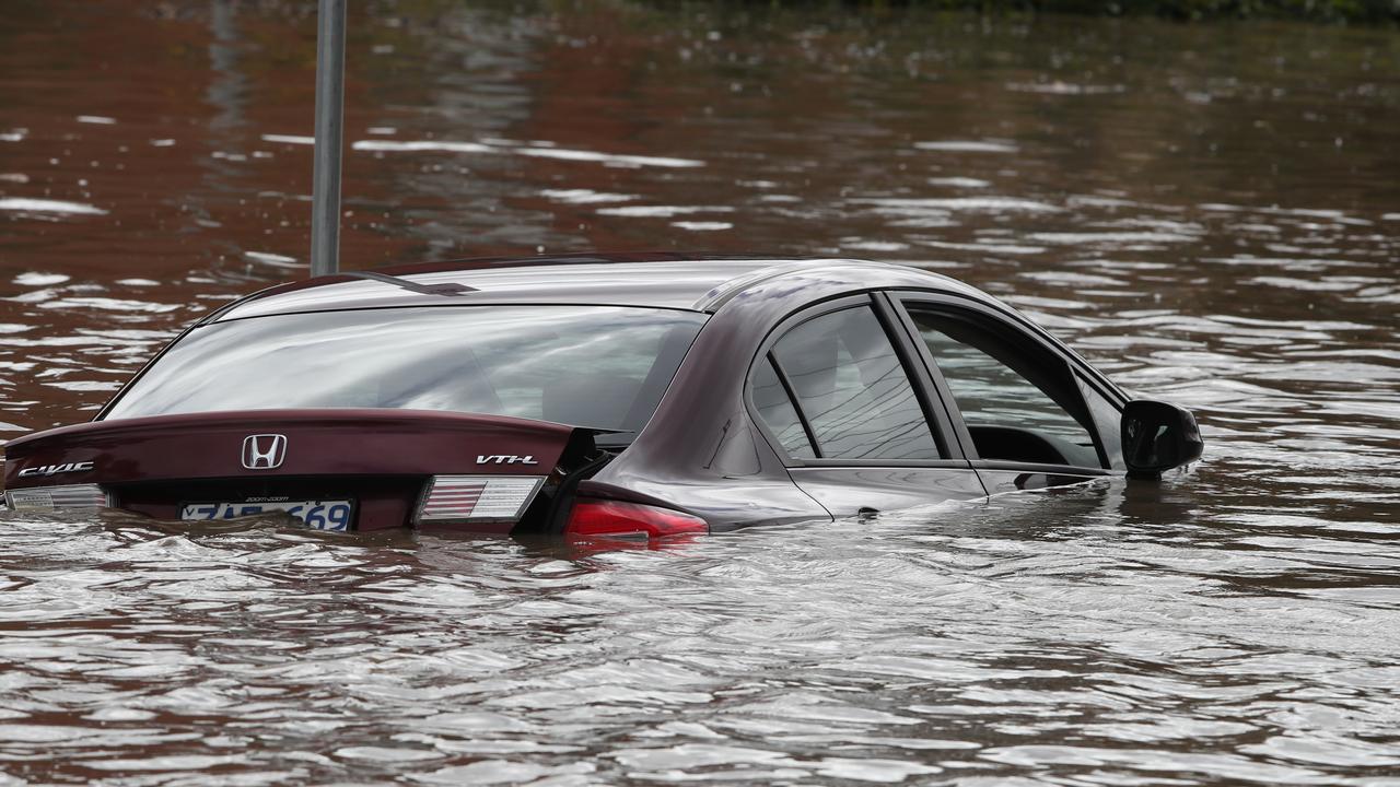 The risk of flash flooding is heightening across Victoria on Sunday. Picture: David Crosling