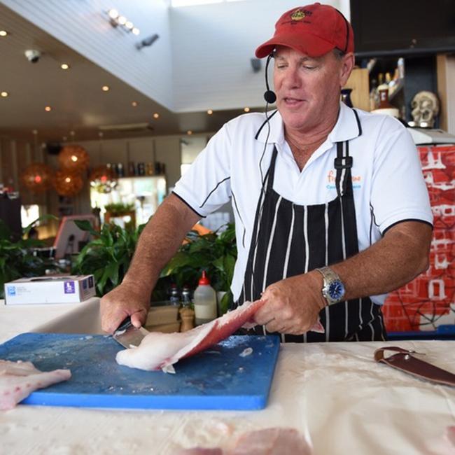 Kevin Collins of Fish D'vine at Airlie Beach.