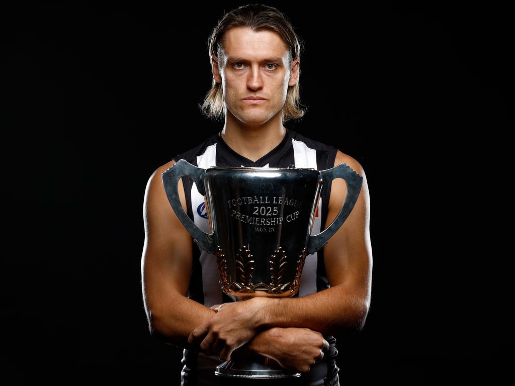 Darcy Moore branded Sheargold’s comments as “toxic garbage”. Picture: Michael Willson