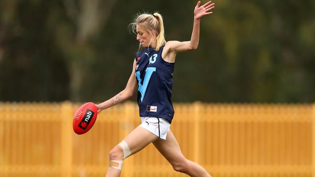 Kristie-Lee Weston-Turner in action for Vic Metro. Photo: AFL Photos.