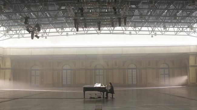 ‘Laying himself bare’: Nick Cave in the West Hall of London’s Alexandra Palace, raising the bar for lockdown concerts. Picture: Joel Ryan / supplied