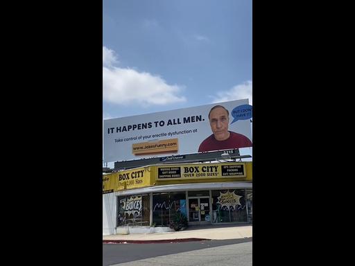 Son puts dad on a billboard in elaborate prank 