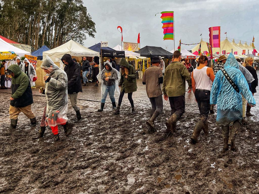 A lil muddy. Picture: news.com.au/James Weir