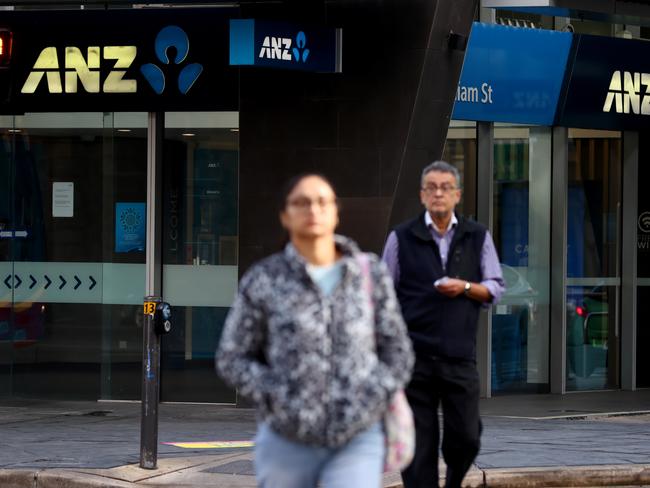 ADELAIDE, AUSTRALIA - NewsWire Photos 4, august, 2023:  Generics of ANZ bank signs in Adelaide. Picture: NCA NewsWire / Kelly Barnes