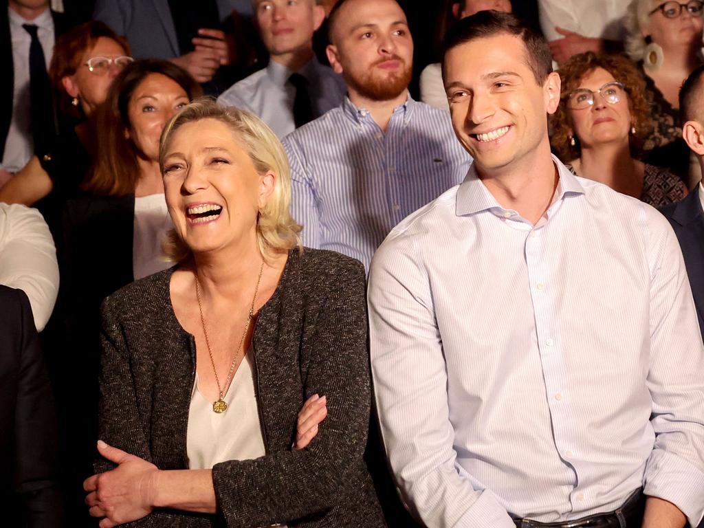 Marine Le Pen and Jordan Bardella. Picture: Francois Lo Presti/AFP
