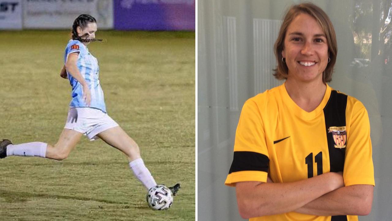 Maroochydore captain Danae Pryce (left) and Sunshine Coast Fire talent Chrissy Wegner have been named as players to watch.